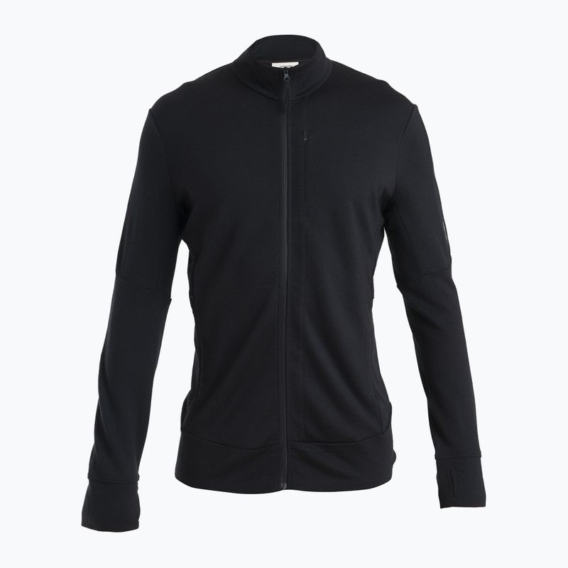 Vyriškas žygio džemperis icebreaker Merino 260 Quantum IV Zip black 6