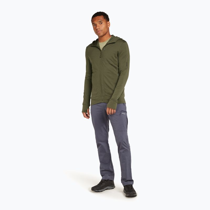 Vyriška Icebreaker Merino 260 Quantum IV Zip Hoodie striukė su kapišonu Loden 2