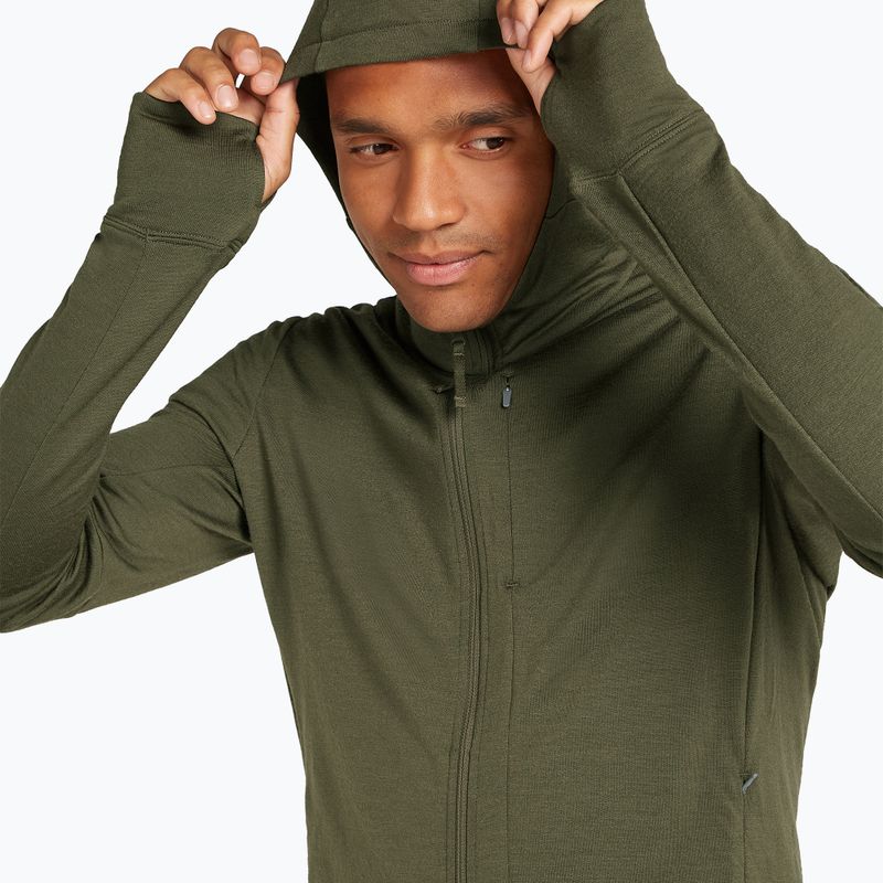Vyriška Icebreaker Merino 260 Quantum IV Zip Hoodie striukė su kapišonu Loden 5