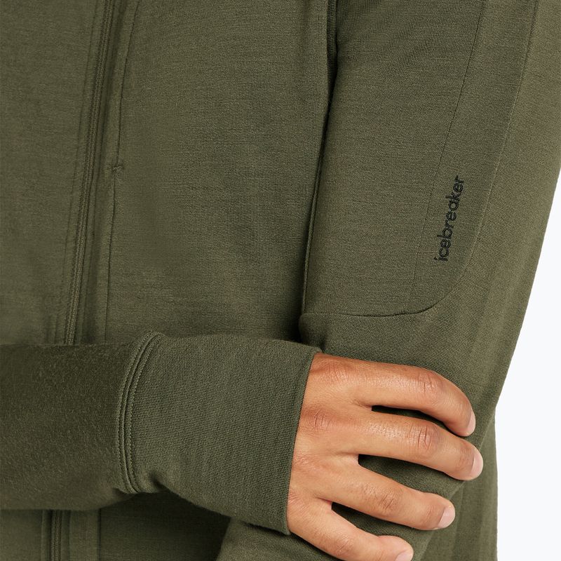 Vyriška Icebreaker Merino 260 Quantum IV Zip Hoodie striukė su kapišonu Loden 7