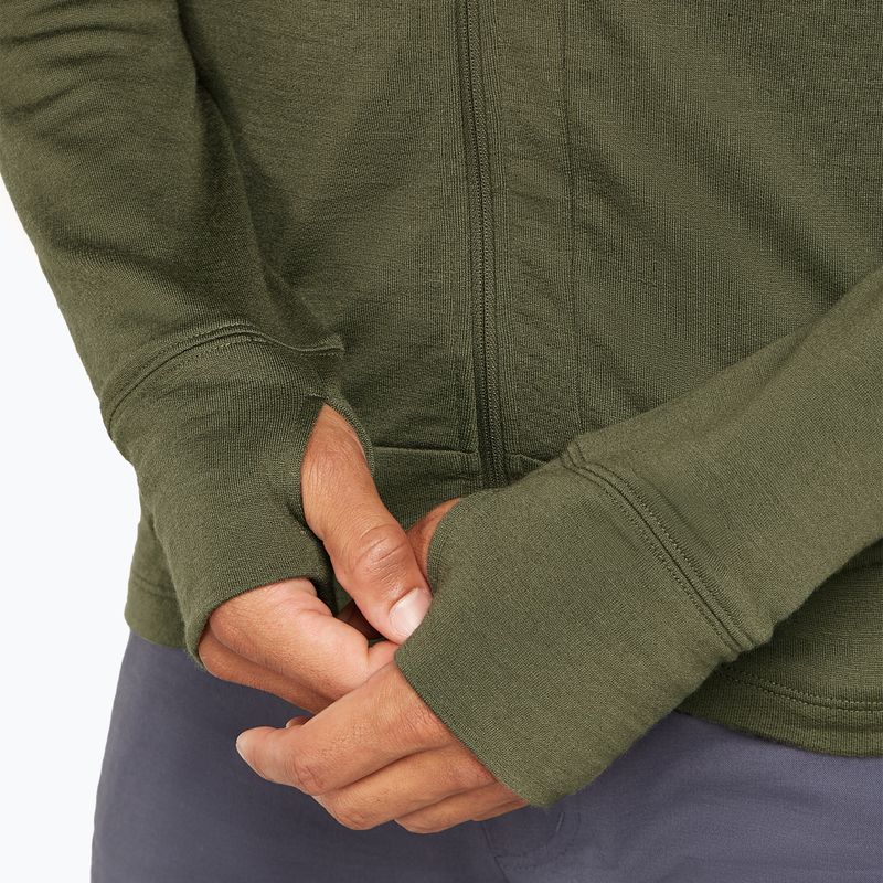 Vyriška Icebreaker Merino 260 Quantum IV Zip Hoodie striukė su kapišonu Loden 8