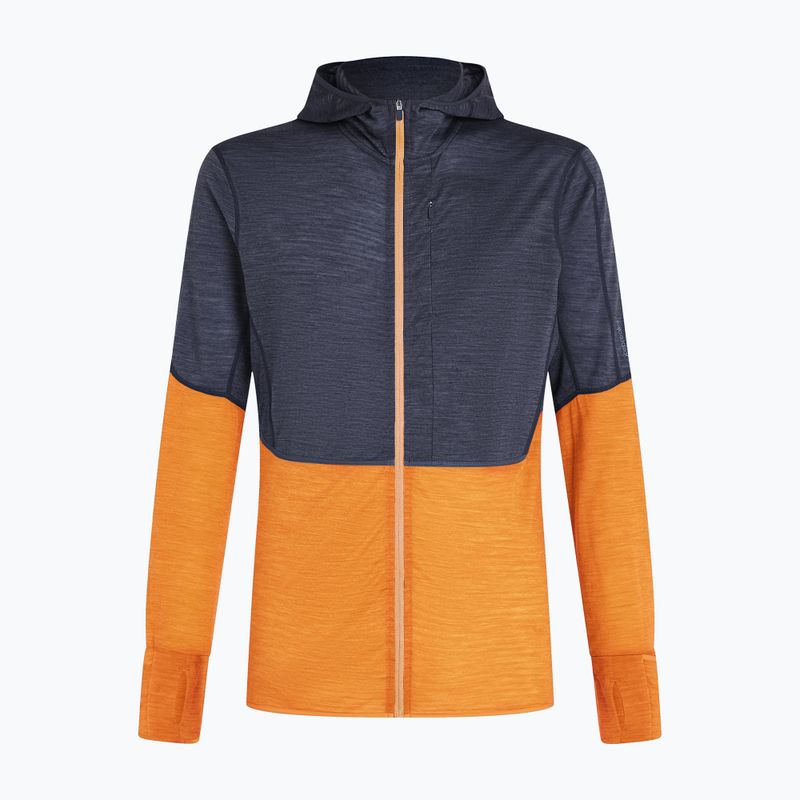 Vyriškas žygio džemperis icebreaker Merino 200 Realfleece Descender Zip Hoodie graphite/ray 13