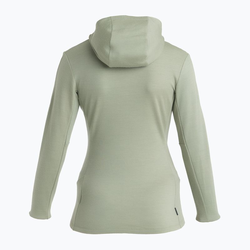 Moteriškas žygio džemperis icebreaker Merino 260 Quantum IV Zip Hoodie lichen 8