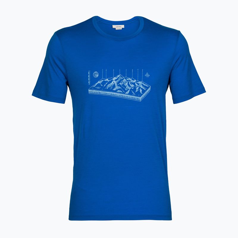 Vyriški Icebreaker Tech Lite II Alps 3D lazurite trekingo marškinėliai 5