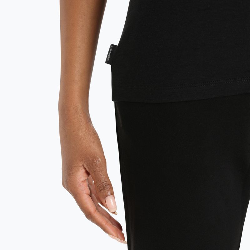 Icebreaker Tech Lite II Mountain Geology moteriški trekingo marškinėliai black 6