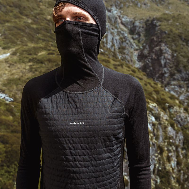 Vyriška Icebreaker ZoneKnit Insulated trekking striukė juoda 12