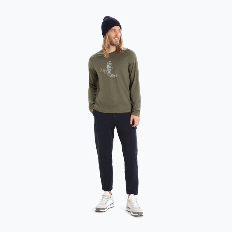 Vyriška Icebreaker Tech Lite II Skiing Yeti loden trekking longsleeve 3