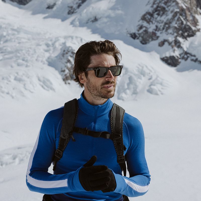 Vyriški termoaktyvūs marškinėliai icebreaker ZoneKnit 260 Half Zip lazurite/royal navy/snow/cb 11
