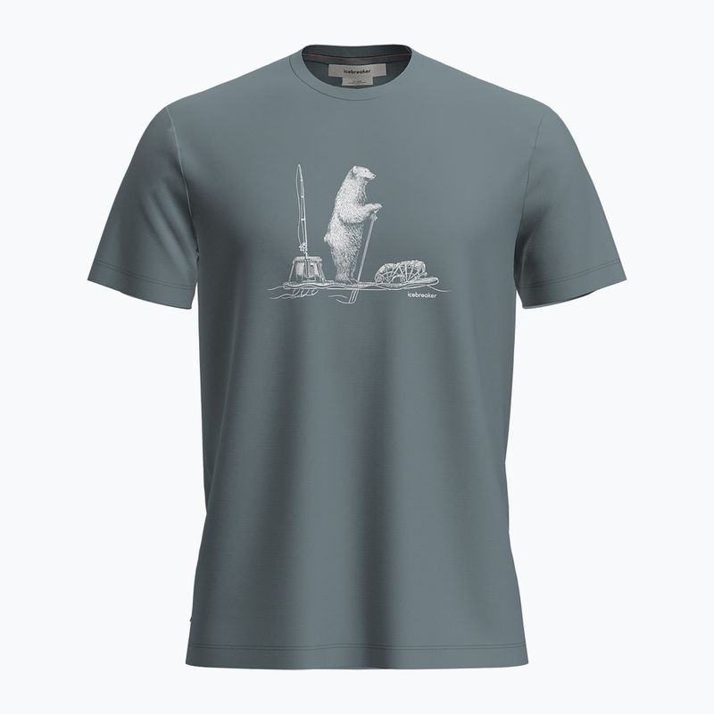 Vyriški žygio marškinėliai icebreaker Marino 150 Tech Lite SS Tee Polar Paddle blue ash
