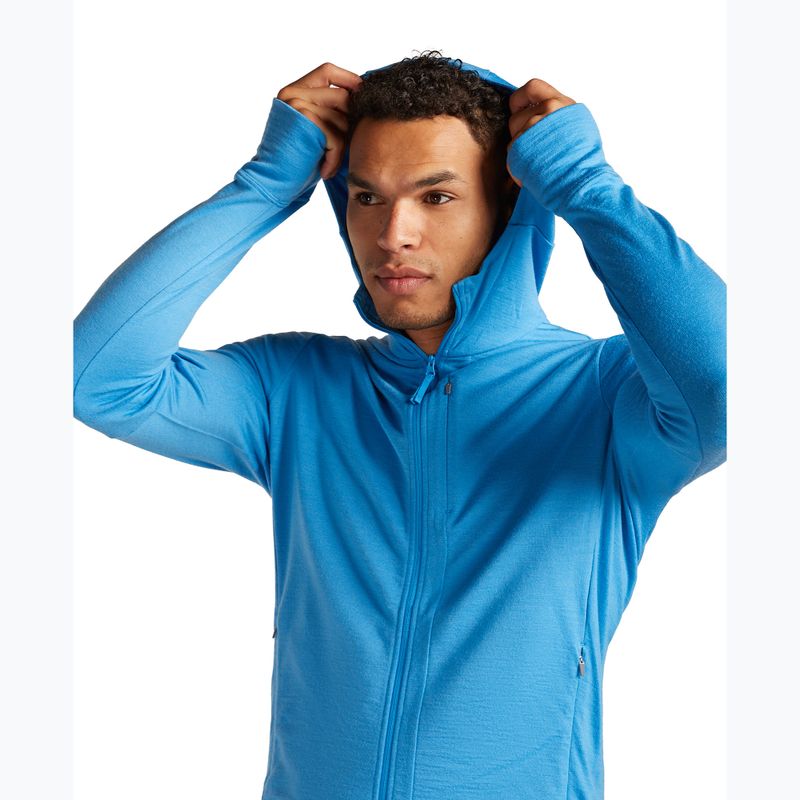 Vyriškas žygio džemperis icebreaker Merino 260 Quantum IV Zip Hoodie arctic 7