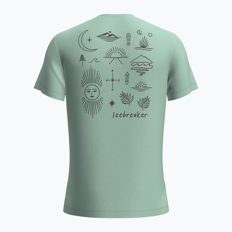 Vyriški žygio marškinėliai Icebreaker Merino 125 Cool-Lite Sphere Tee Explore More mint 2