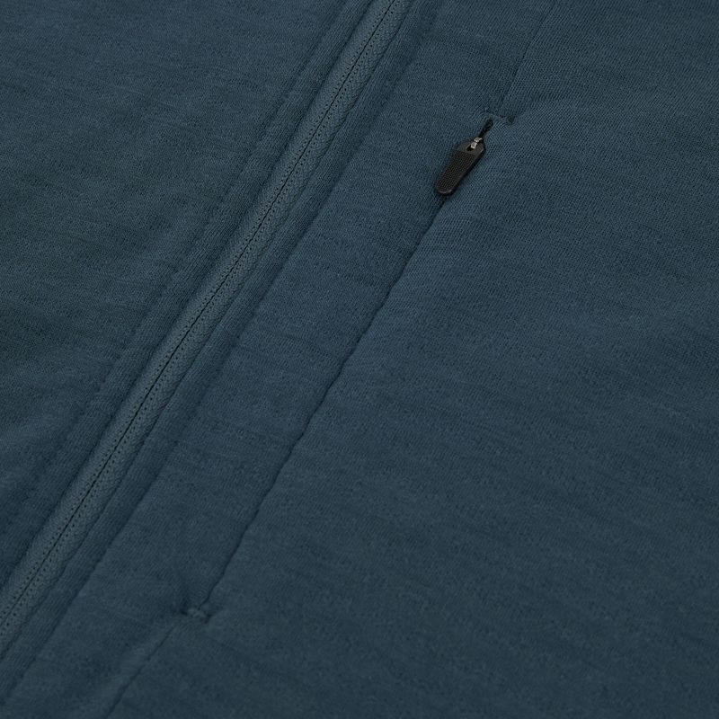 Vyriškas žygio džemperis icebreaker Merino 200 RealFleece Descender Zip Hoodie abyss/blue ash/black 3