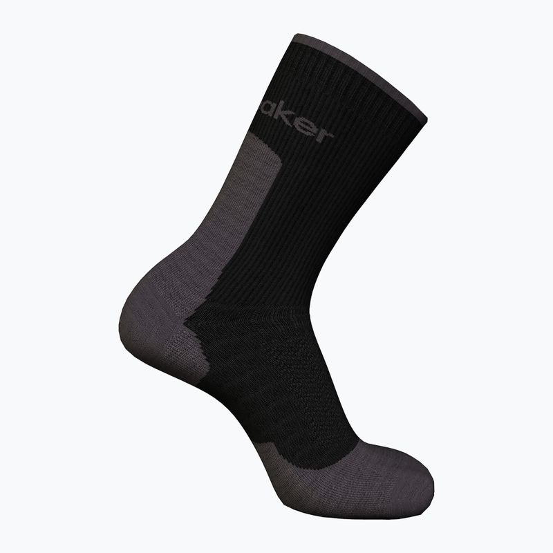 Vyriškos žygio kojinės icebreaker Merino Hike+ Light Crew black/obsidian 2