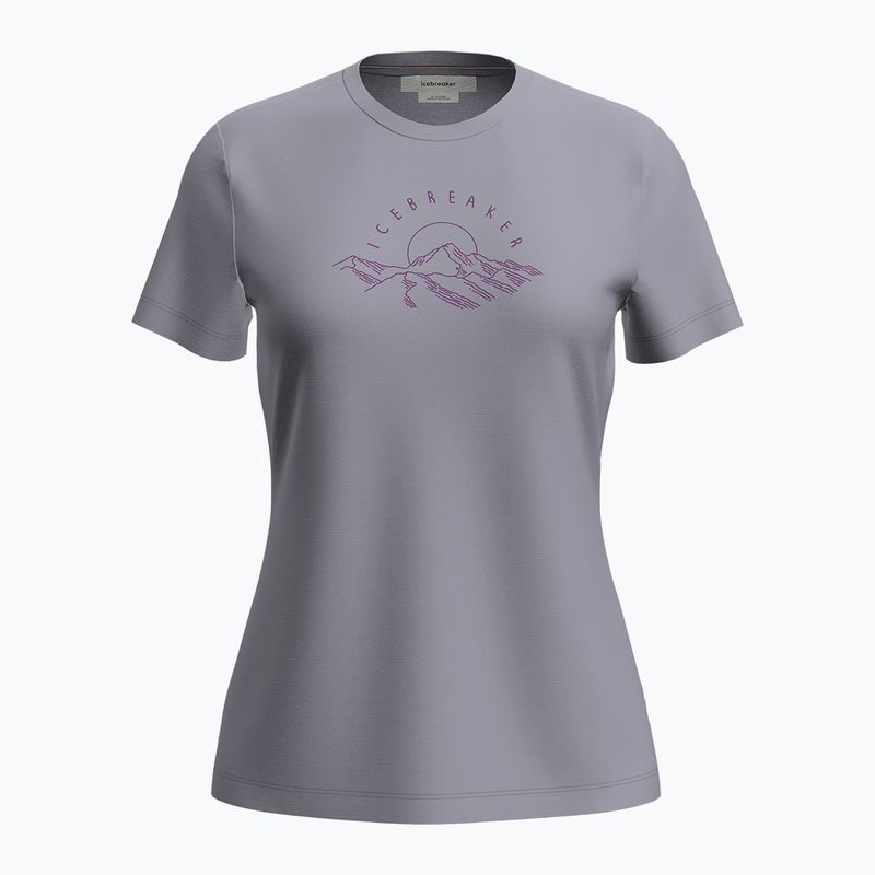 Moteriški marškinėliai icebreaker Merinor 150 Tech Lite Tee Sunrise Summit grey quartz