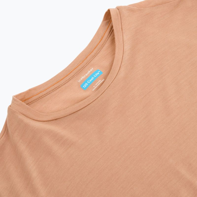 Moteriški žygio marškinėliai ilgomis rankovėmis icebreaker Merino 125 Cool-Lite Sphere III LS Tee desert sand 3