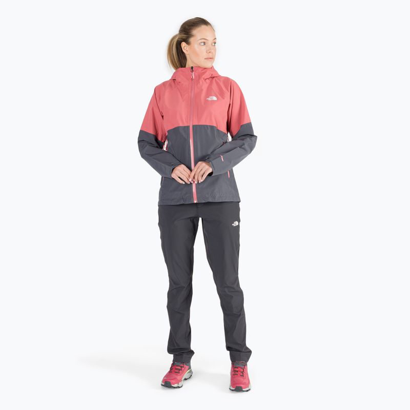 Moteriška striukė nuo lietaus The North Face Diablo Dynamic JKT grey-pink NF0A555W59L1 2