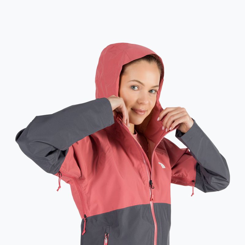 Moteriška striukė nuo lietaus The North Face Diablo Dynamic JKT grey-pink NF0A555W59L1 7