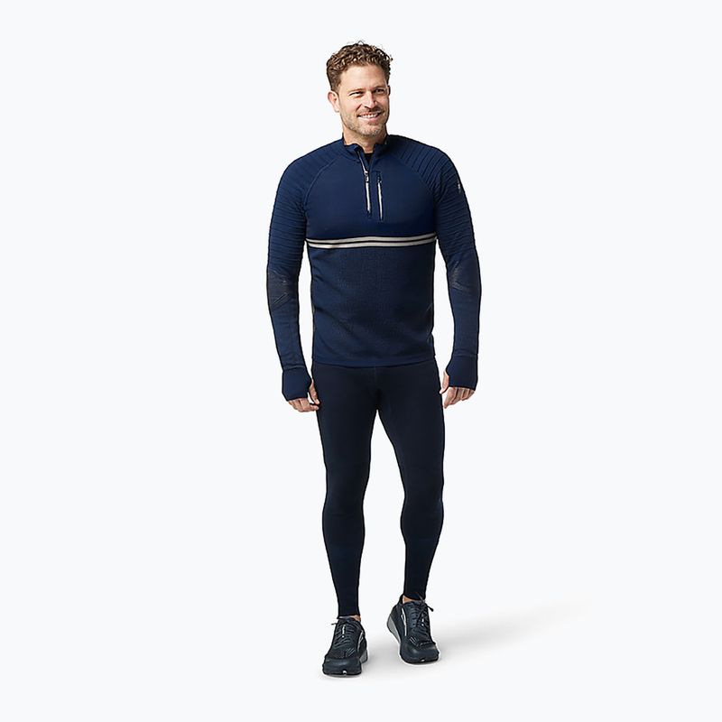 Vyriški Smartwool Intraknit Merino Tech 1/4 Zip termo megztiniai tamsiai mėlyni SW016670092 6