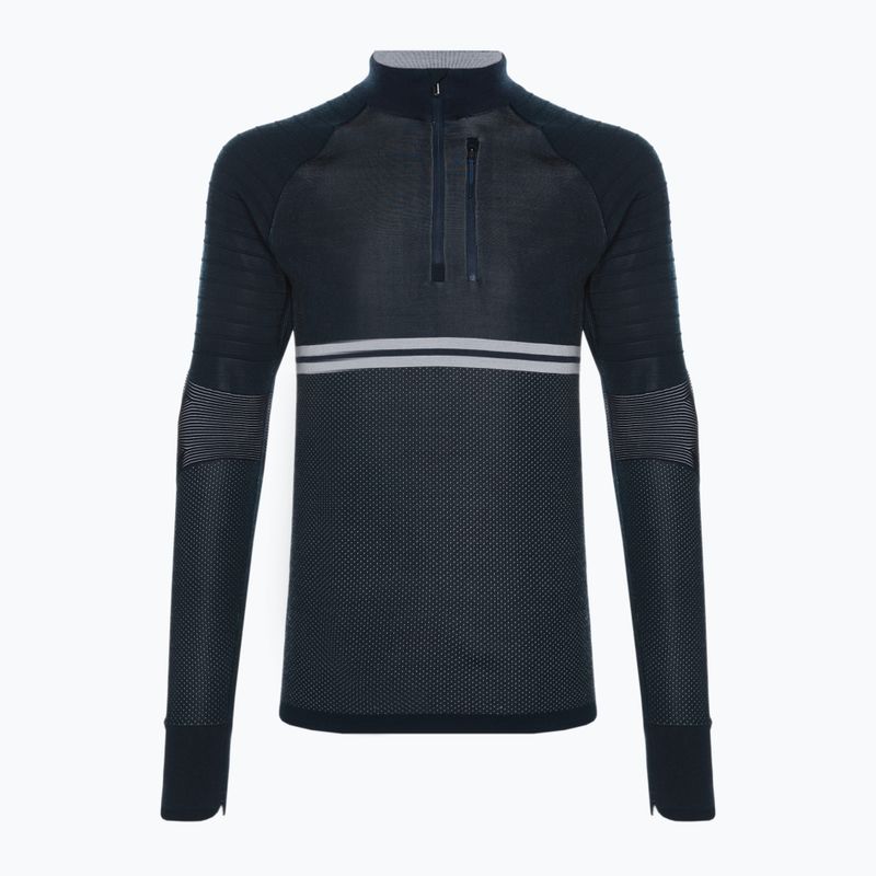 Vyriški Smartwool Intraknit Merino Tech 1/4 Zip termo megztiniai tamsiai mėlyni SW016670092