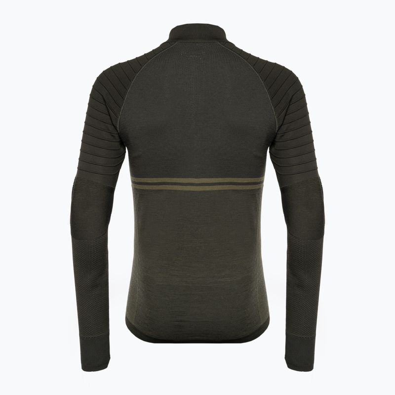 Vyriški Smartwool Intraknit Merino Tech 1/4 Zip termo megztiniai pilkos spalvos SW016670K15 2