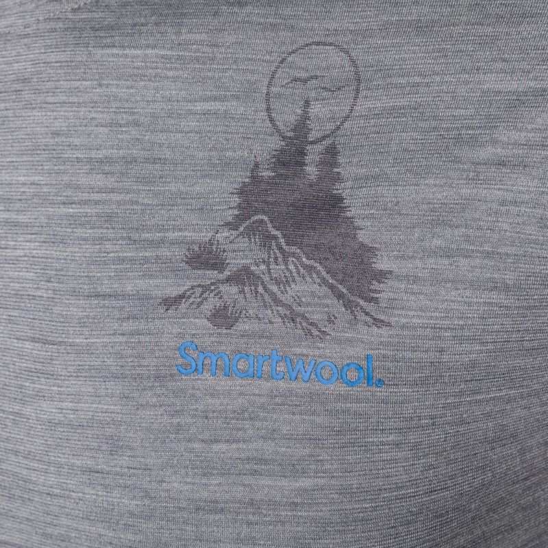 Vyriški marškinėliai Smartwool Wilderness Summit Graphic Tee trekkinginiai marškinėliai šviesiai pilki SW016673545 6