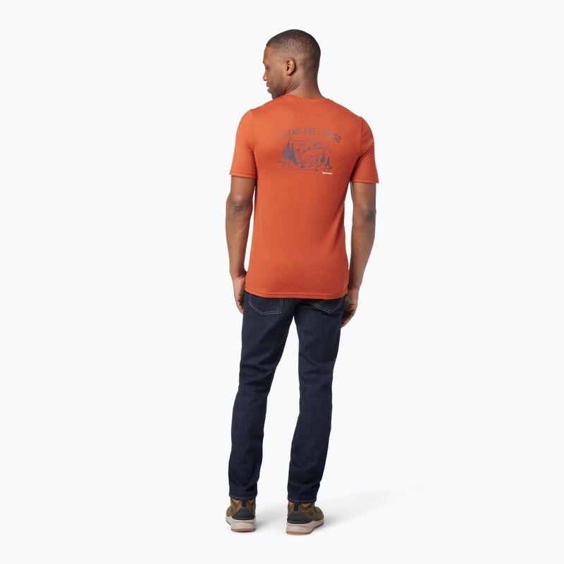 Vyriški marškinėliai Smartwool Wilderness Summit Graphic Tee brown SW016673J33 8