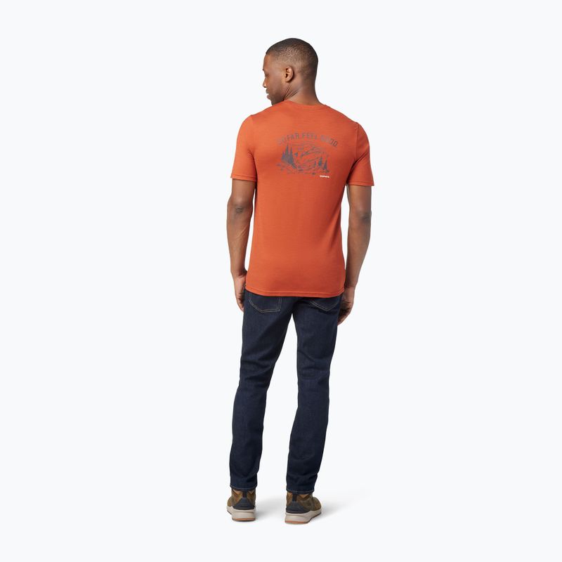 Vyriški marškinėliai Smartwool Wilderness Summit Graphic Tee brown SW016673J33 3