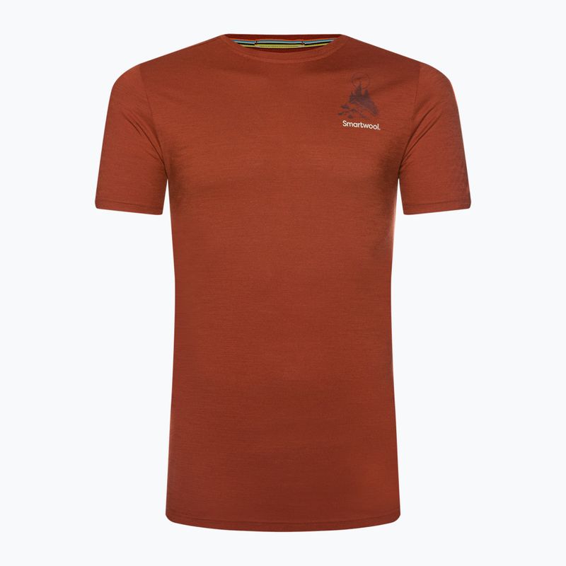 Vyriški marškinėliai Smartwool Wilderness Summit Graphic Tee brown SW016673J33 4