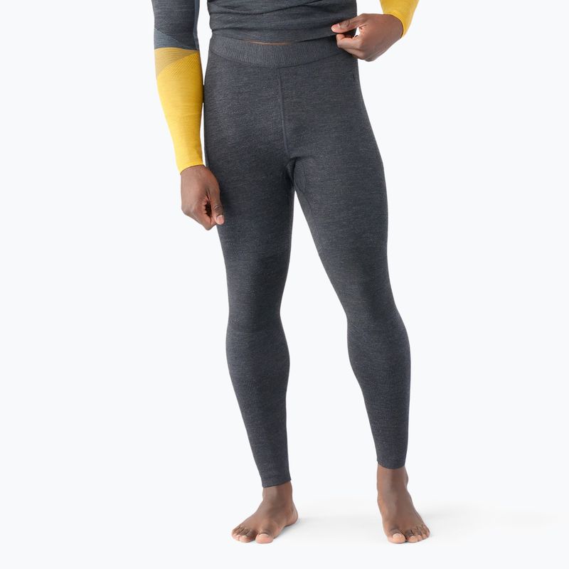 Vyriškos termoaktyvios kelnės Smartwool Intraknit Thermal Merino Baselayer charcoal heather black