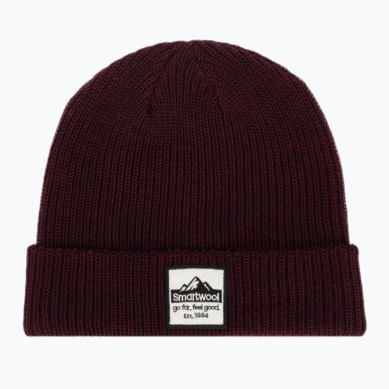 Smartwool Patch bordo spalvos žieminė kepurė SW011493K40 5