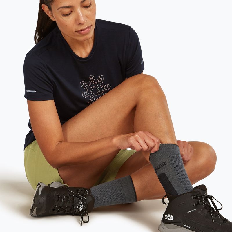 Moteriškos kojinės icebreaker Merino Hike+ Medium Crew obsidian/black 4