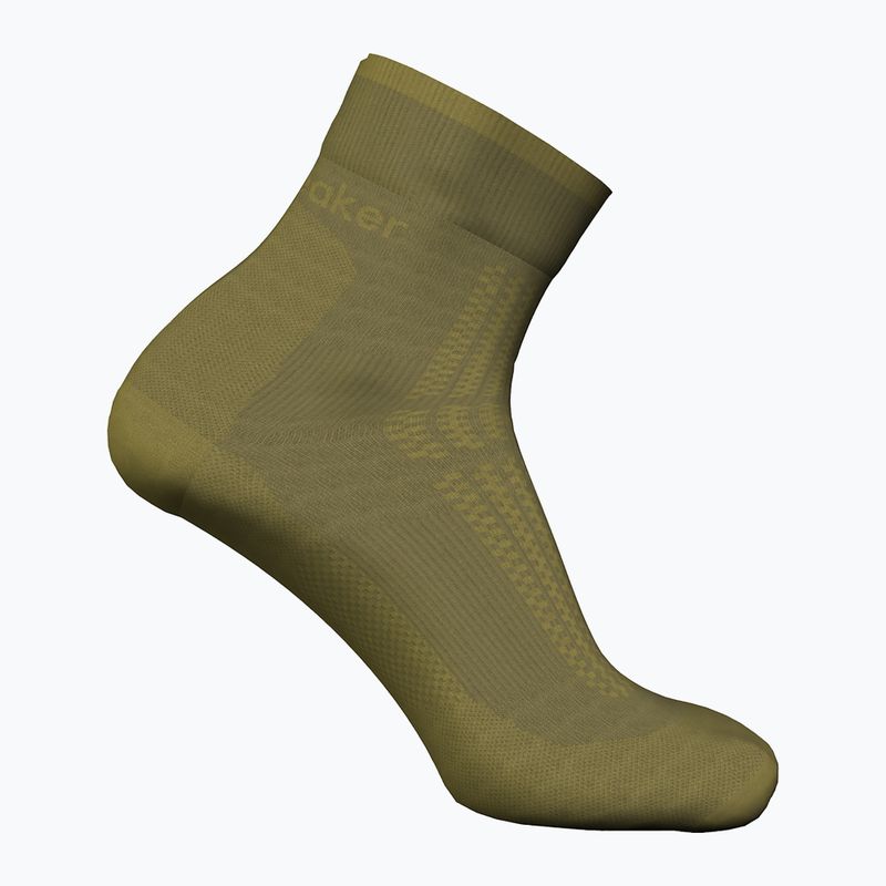Moteriškos žygio kojinės icebreaker Merino Hike+ Ultralight Quarter sphagnum/olive 3