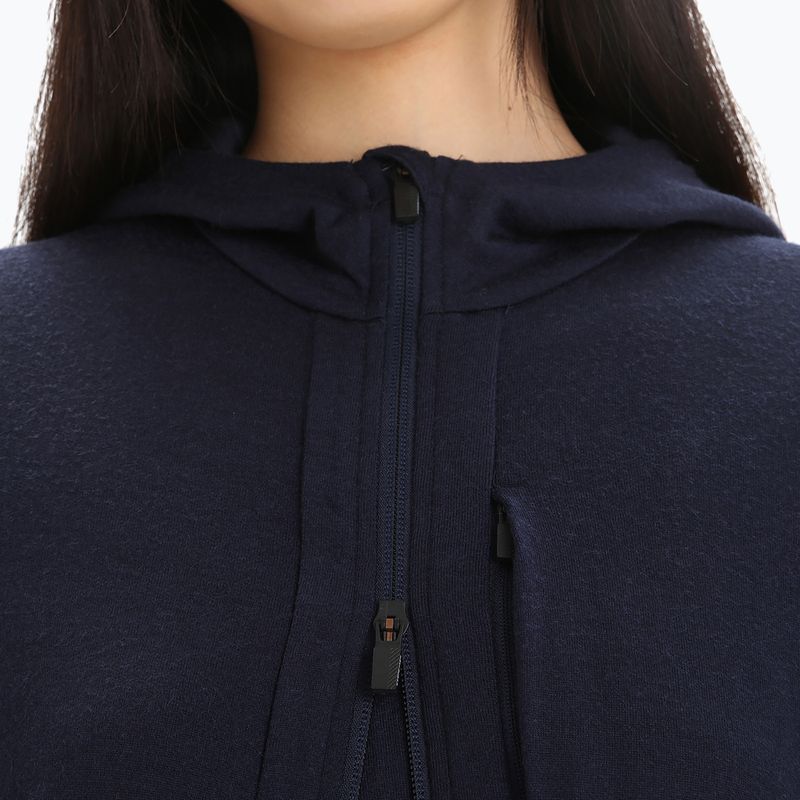 Icebreaker moteriška trekingo striukė Quantum III Zip Hood midnight navy 4