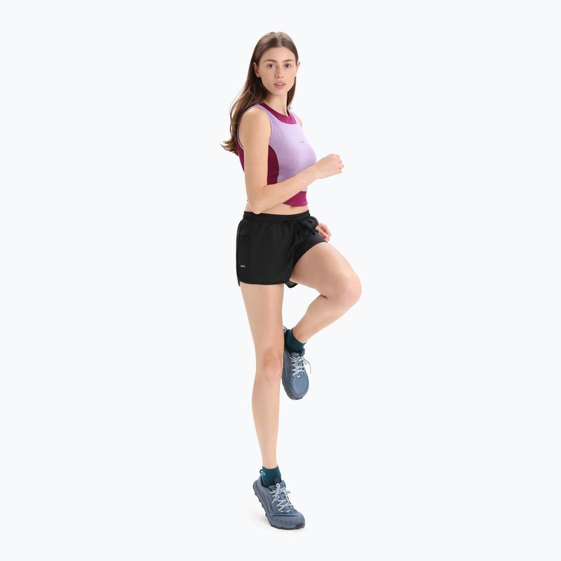Moteriška termoaktyvi marškinėlė icebreaker Zoneknit Cropped Bra-Tank purple gaze 5