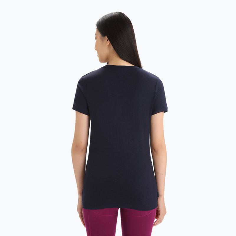 Moteriški Icebreaker Tech Lite II Moon Phase trekingo marškinėliai midnight navy 3