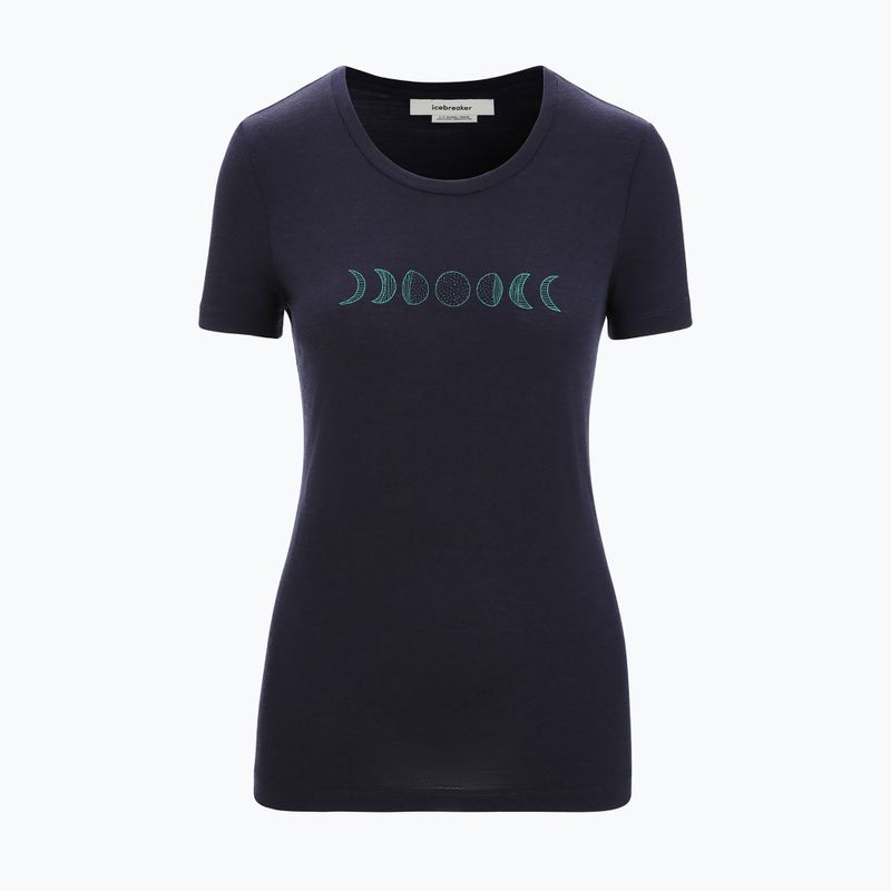 Moteriški Icebreaker Tech Lite II Moon Phase trekingo marškinėliai midnight navy 6