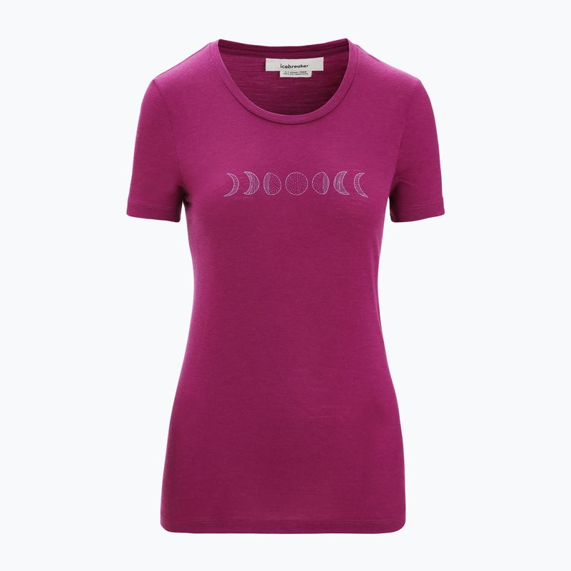 Icebreaker Tech Lite II Moon phase go berry moteriški trekingo marškinėliai 5