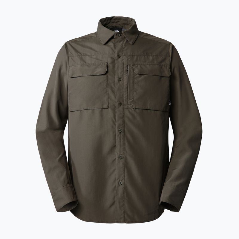 Vyriški turistiniai marškinėliai The North Face Sequoia LS green NF0A4T1821L1