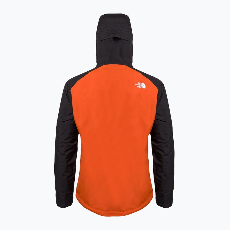 Vyriška striukė nuo lietaus The North Face Stratos black-orange-red NF00CMH9IMV1 2
