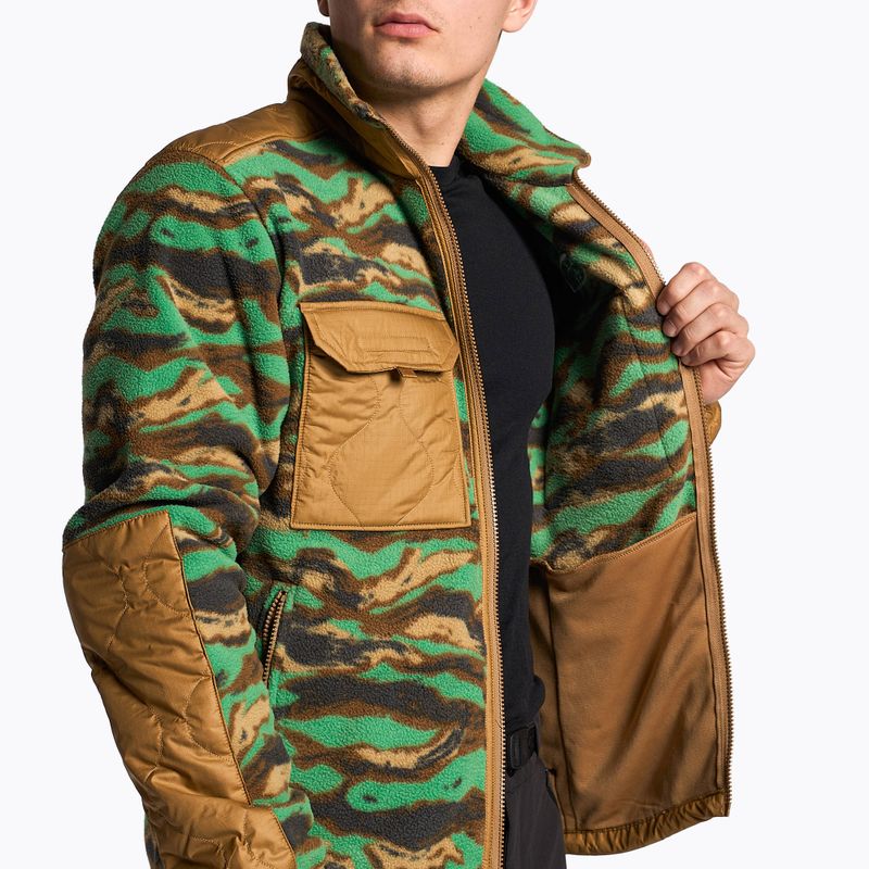 Vyriškas džemperis The North Face Royal Arch FZ rudos ir žalios spalvos NF0A7UJBIOO1 4