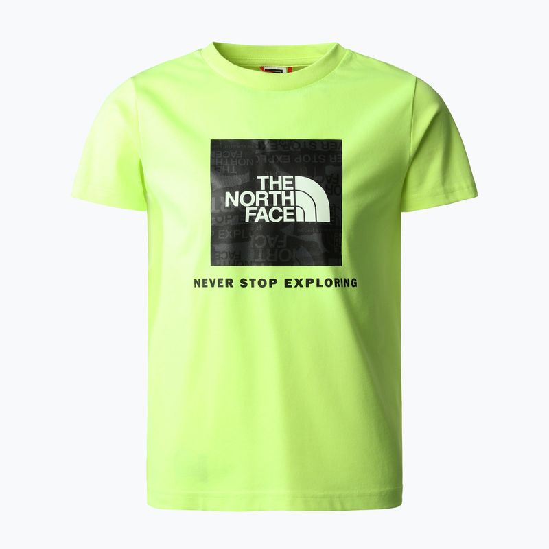 Vaikų trekingo marškinėliai The North Face S/S Redbox yellow NF0A82E98NT1
