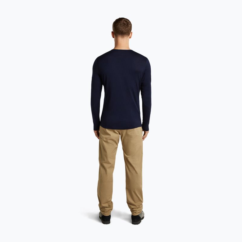 Vyriški ilgomis rankovėmis marškinėliai icebreaker Merino 200 Oasis Crewe SkiingYeti midnight navy 5