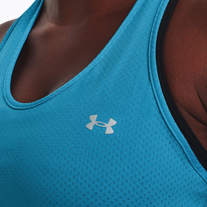 Under Armour HeatGear Armour Racer Moterų treniruočių marškinėliai blue 1328962 4