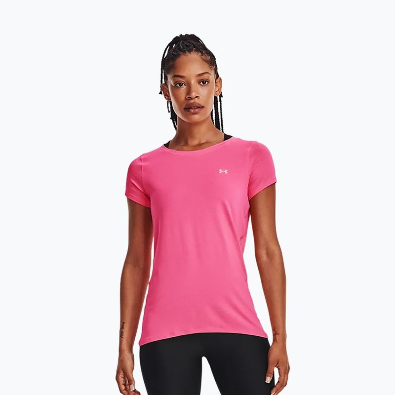 Under Armour UA HG Armour SS moterų treniruočių marškinėliai rožinės spalvos 1328964 3