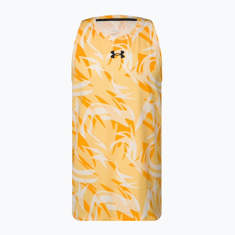 Under Armour Baseline Printed Tank 782 vyrų krepšinio marškinėliai orange 1370239-782-LG