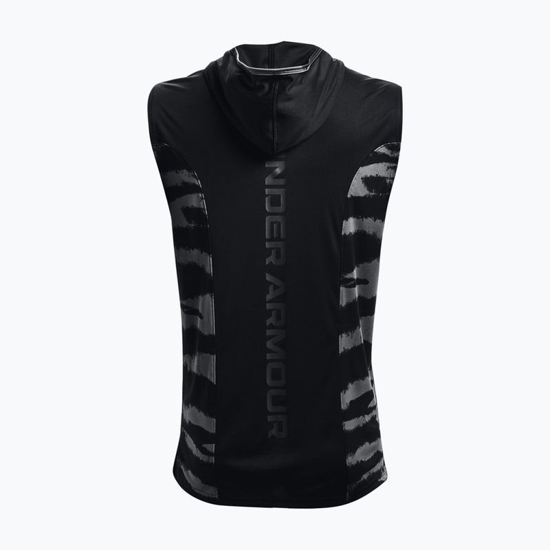 Under Armour Baseline Tank Hoodie 002 vyriški krepšinio marškinėliai black 1370240-002-LG 2