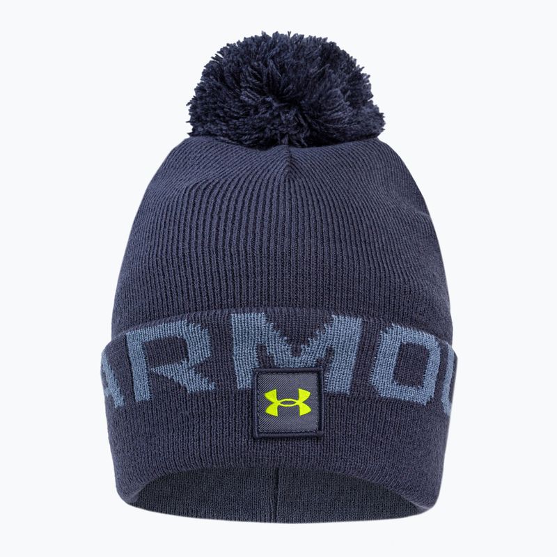 Under Armour vyriška žieminė kepurė Ua Halftime Fleece Pom navy blue 1373093 2