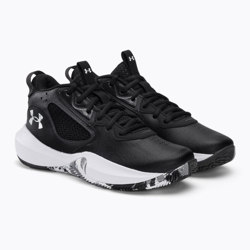 Under Armour GS Lockdown 6 vaikų krepšinio bateliai juodi 3025617 4