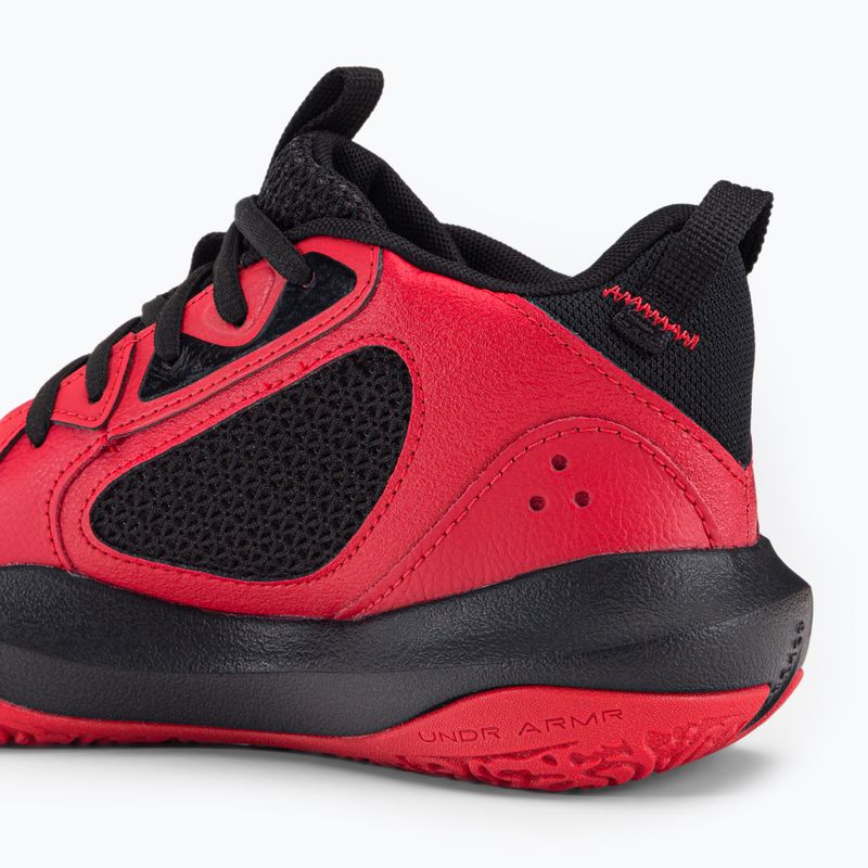 Under Armour GS Lockdown 6 vaikiški krepšinio bateliai raudoni 3025617 9