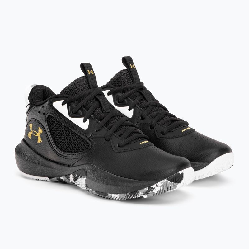 Under Armour GS Lockdown 6 vaikų krepšinio bateliai juodi 3025617 4